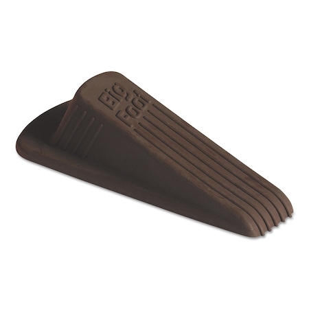 Master Caster Big Foot Doorstop, No-Slip Rubber, 2.25w x 4.75d x 1.25h, Brown, PK12 00985